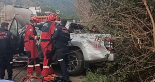 Orman işçileri Köyceğiz'de kaza geçirdi: 3 kişi yaralandı